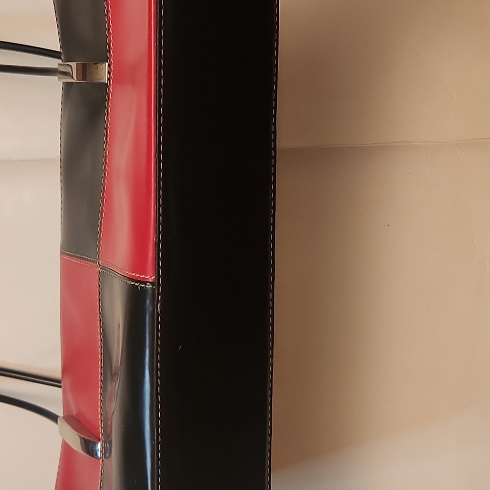 Vintage New Coast Red and Black Checker Purse - Picture 2 of 5